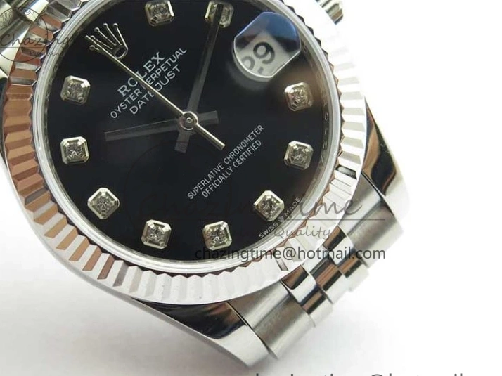 Bracelet Dial Black BP Edition Crystal on Maker Jubilee 31mm 278271 Datejust SS Best 0202